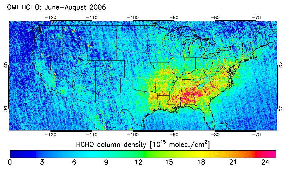 MAPPING OF VOC EMISSIONS FROM SPACE using satellite measurements of