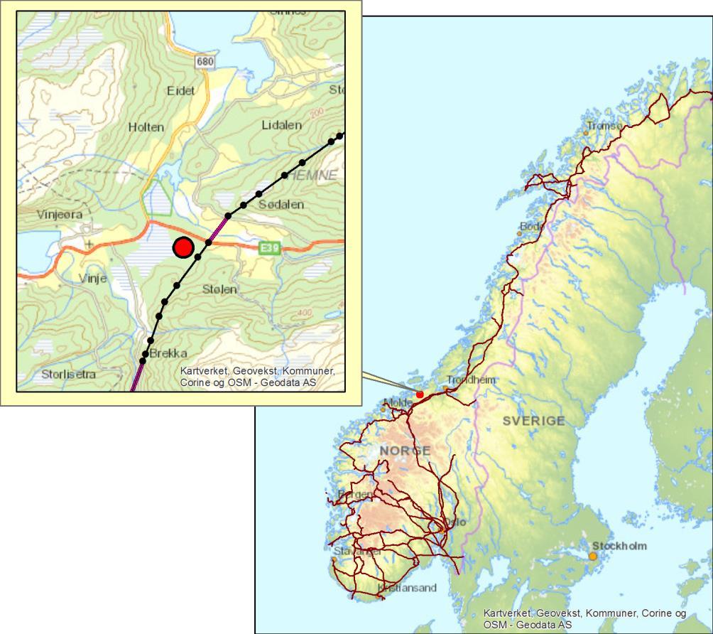 Nå måler vi "baseline" 420 kv Snilldal Surna Hemne kommune, Sør- Trøndelag Nå måler vi fugletrekk