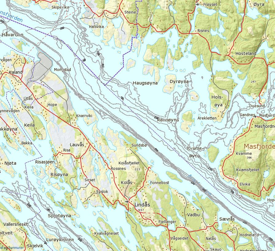 OMRÅDE- OG LOKALITETSSKILDRING MOM B-førehandsgranskinga er utført i akvakulturorådet AK6 i Masfjorden kommune sin kommuneplan 2012-2024.