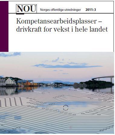 Hvilke drivkrefter og trender har vi? 10-15% nye arbeidsplasser pr. år.