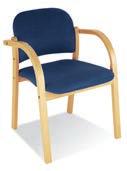 Malva En komfortabel konferansestol som enkelt stables i høyden. Disse stolene har klikksystem som gjør det enkelt å sette stolene sammen i rekke.