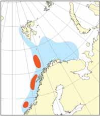 KAPITTEL 1 ØKOSYSTEM BARENTSHAVET HAVETS RESSURSER OG MILJØ 29 49 lom 9 og 4 tonn. Totalfangsten for 27 er dermed betraktelig høyere enn både kvoten og rådet, som var å begrense uttaket til 13 tonn.