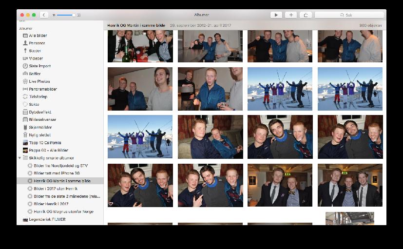 1. Hvorfor er bilder så vanskelig? 2. Oversikt over Bilder på Mac 3. Albumer 4. Steder og søk 5. Personer / Ansikter 6.