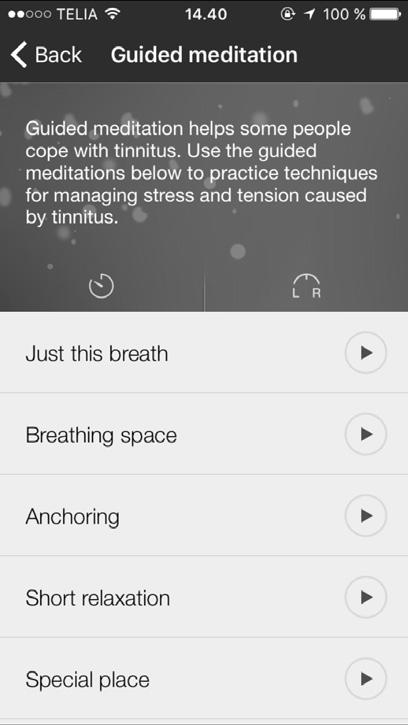 tinnitus Lær å meditere og slappe av, og