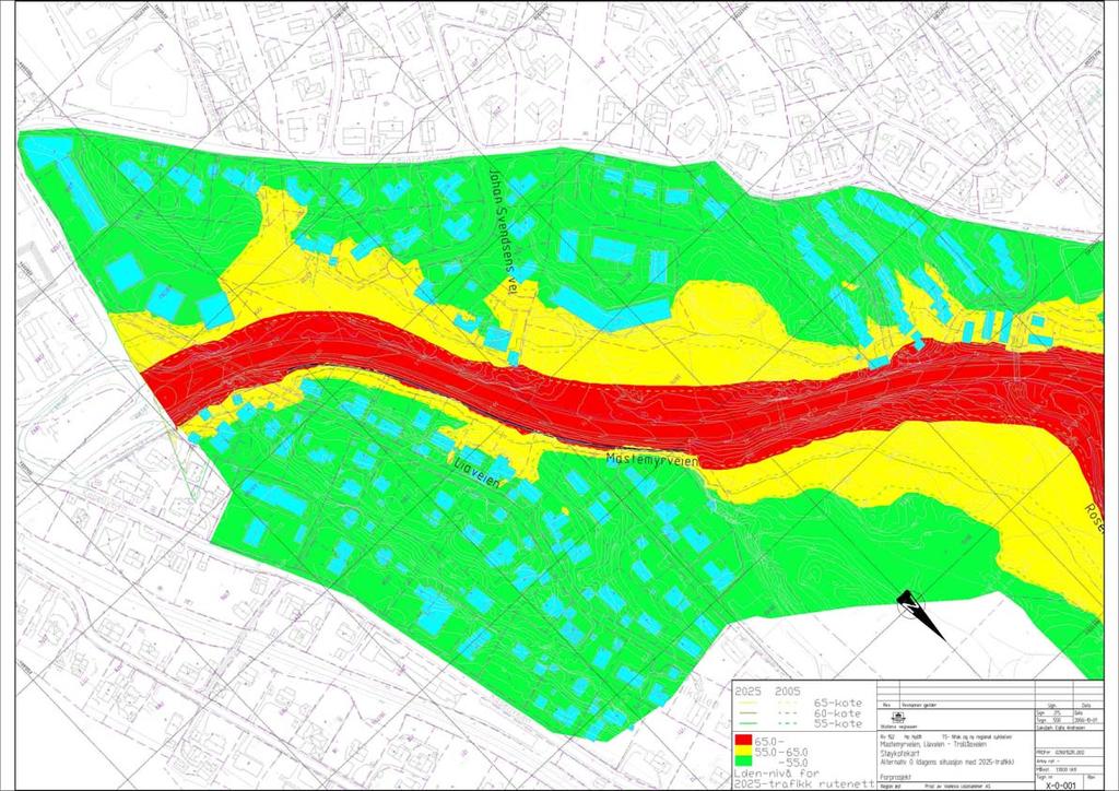 4. Støysonekart Støysonekartene viser støyforhold ved dagens