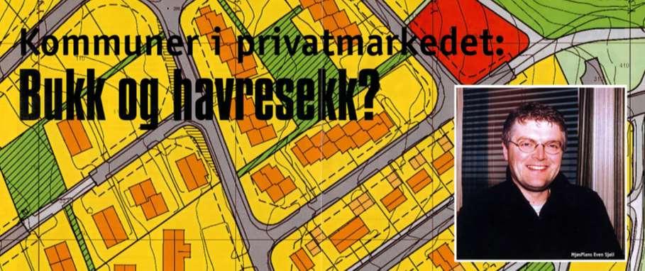 D) Kommuner - utstikking av hus (1) Posisjon for ca. 15 år siden.