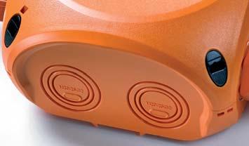 låst) Material: PC-GFS polykarbonat Fargetone: oransje, RAL 2003 Glødetrådtest i henhold til IEC