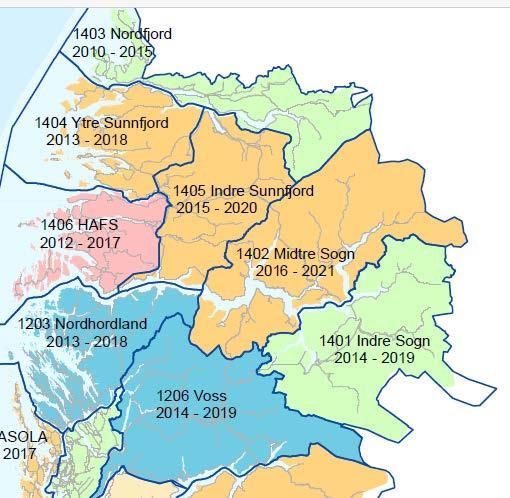 Driftskontrakt elektro1455 Fjordane omfatter 4 driftskontrakter veg, Nordfjord pluss