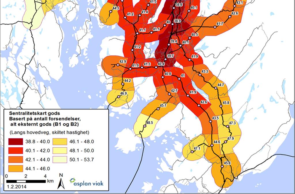 Varestrømsanalysen fra 2013 peker på Bergen sør som markedstyngdepunkt Varestrømsanalyse for Bergensregionen 2013 Resultater basert på en kartlegging