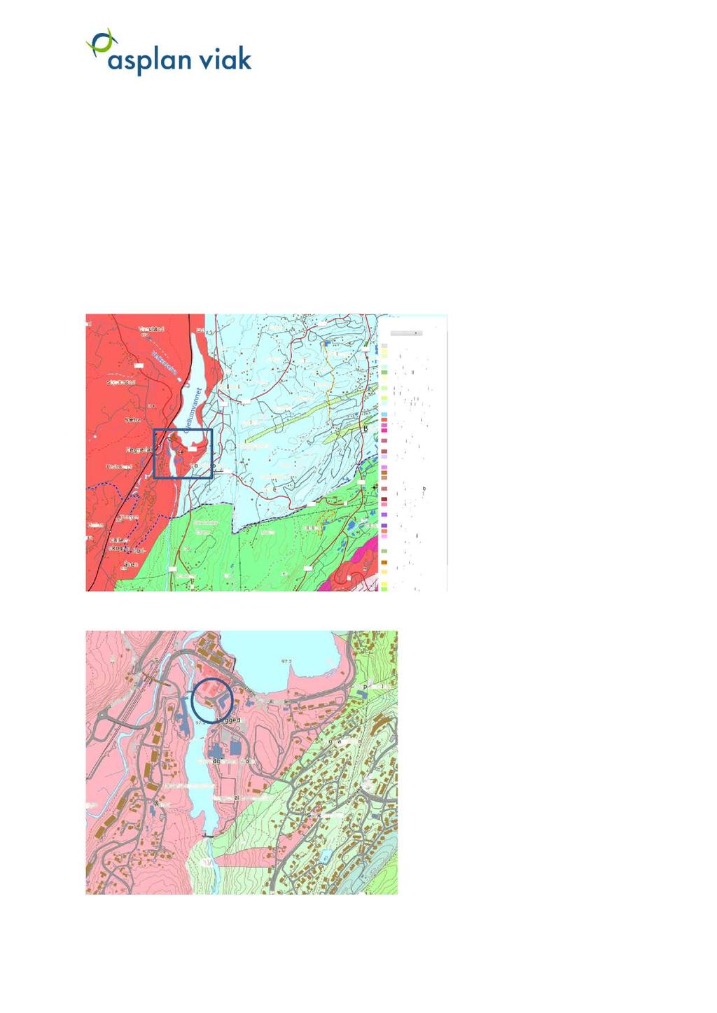 VURDERING AV FOREKOMST AV ALUNSKIFER Berggrunnen i området består av granitt - rød farge i Figur 1 og Figur 2.