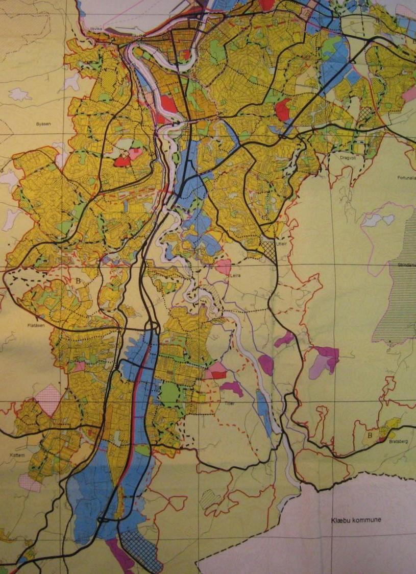 Trondheim Ja innsigelse til kommuneplan Nei Granås ja, inneklemt jord Utleir nei, å