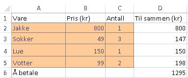 Hva må hun betale hvis eplene er på tilbud til 9,90 kr per kg?