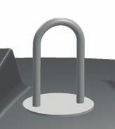 Innkastluken/ skuffen er utstyrt med en sikkerhetsplate som forhindrer direkte adgang til selve containeren