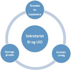 Organisasjon - styringsstruktur Møtes hvert