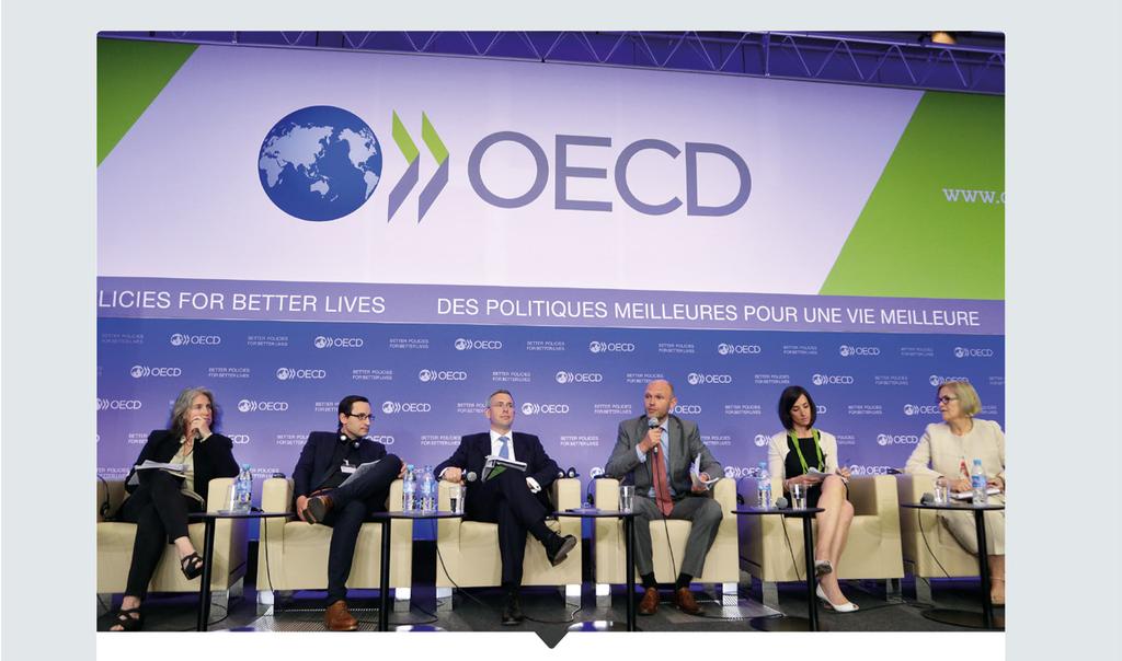 SAMARBEID INTERNASJONALT OECDs globale forum om ansvarlig næringsliv Det globale forumet i Paris har som målsetning å styrke samarbeidet mellom statlige aktører, næringsliv, fagforeninger og sivilt