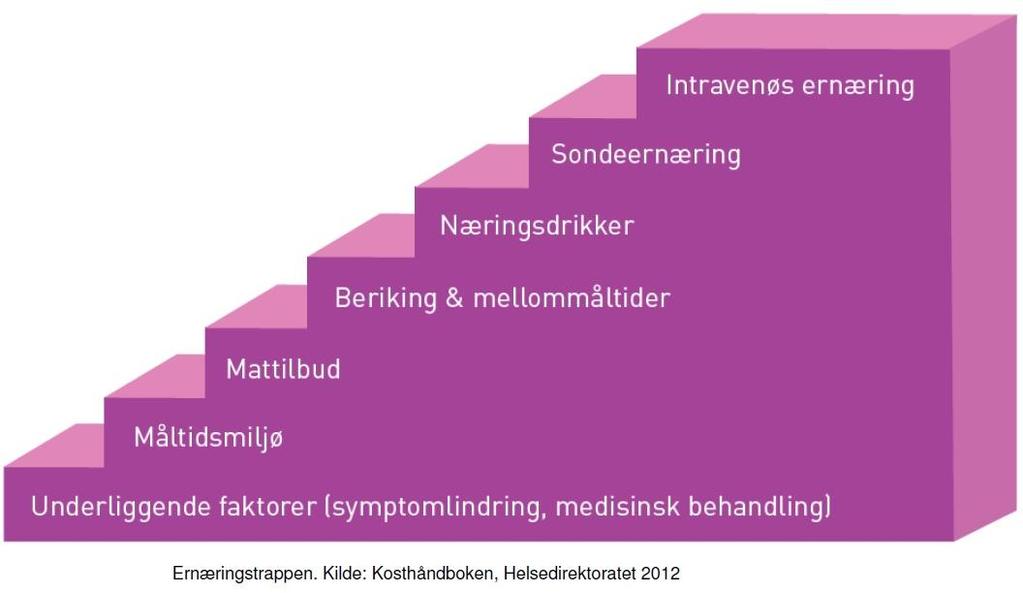 Ernæringstrappa Hvilke tiltak har vi til