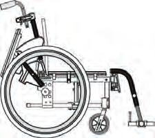6.7 Justering av drivhjul Løsne navhylsen med skiver og mutter og monter den i ønsket høyde i drivhjulsbraketten slik at ønsket setehøyde oppnås.