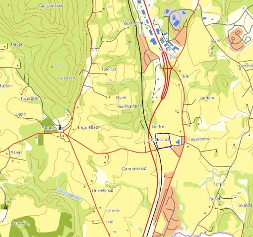 Av dette er totalt 13 tomter planlagt til frittliggende eneboliger og 2 områder til tomannsboliger/rekkekhus. Dette tilsier en bebyggelse på ca 30 boenheter.