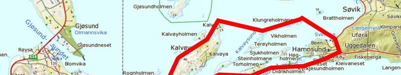 Nordplan side 5 Nærmiljø og friluftsliv KU Hamnsundsambandet 5 Influensområde og delområder Influensområdet er det området som vil kunne være berørt av tiltaket.