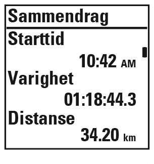 Hvis du vil se treningssammendraget senere, går du til Dagbok, velger dagen og deretter sammendraget for økten du vil vise.