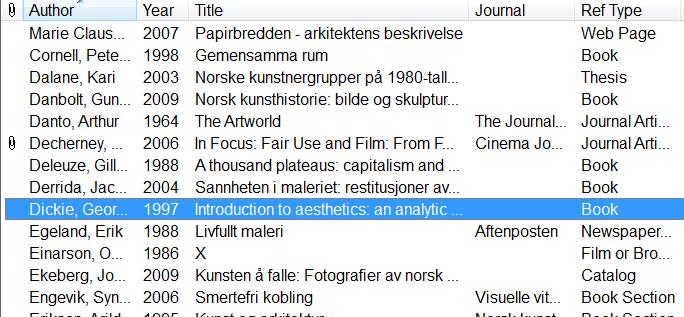 JOBBE MED MANUSKRIPTER I WORD SETTE INN REFERANSER I LØPENDE TEKST Åpne Word-programmet, og deretter dokumentet ditt. NB: Plasser alltid markøren der du vil sette inn en referanse/sitering i teksten.