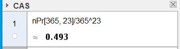 Merk at Pk, n n ( n 1)... ( n - k + 1) n ( n 1)... ( n k + 1) ( n k) ( n k 1) 2 1 ( n k) ( n k 1) 2 1 n! ( n k)! Du kan bruke GeoGebra til å finne og n!