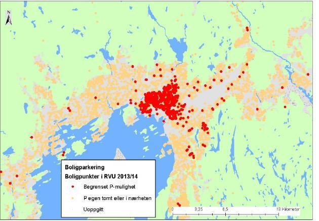 arbeidssteder - informasjon fra kommunene om boligsoneparkering og