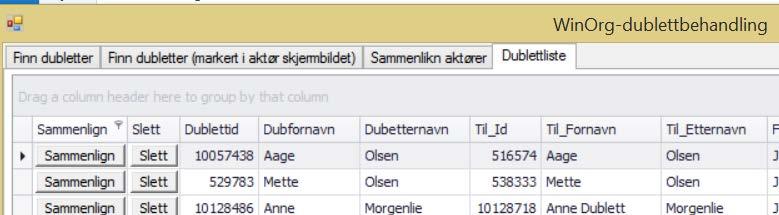 Aktør - aktivitet Det er nå mulig å slette aktiviteter på aktør rett fra listevisning.