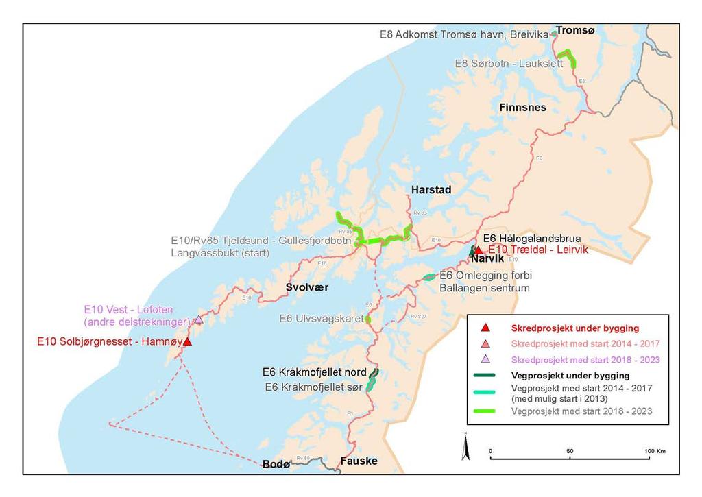 Prosjekter rute 8a Fauske