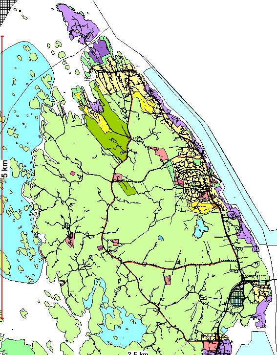 Gjeldende kommuneplan Torvastad Boligområder på Litlasund, Hauskevågen, Storesund sør Industri- og næringsområder langs