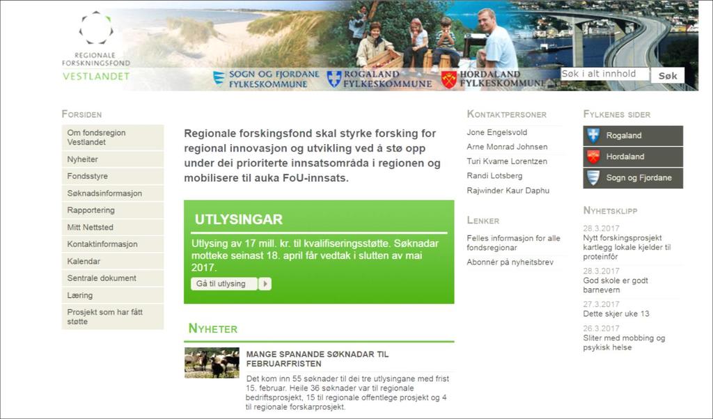 Våre utlysninger: www.