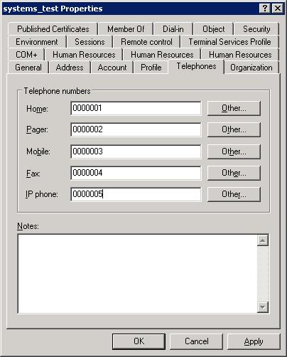 TBS henter og matcher telefon nummeret satt i egenskapen "mobile" på brukerobjektet: i Active directory. TBS støtter også internasjonale formater som f.