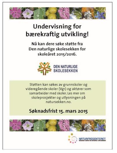 Utlysning 2015/16 http://www.natursekken.