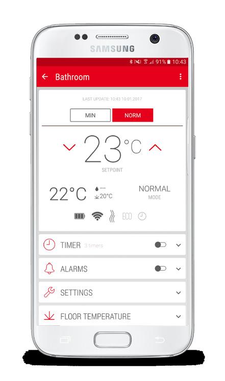 Styr varmen i hjemmet ditt fra hvor som helst SmartHeat er på nettet, ios og Android.