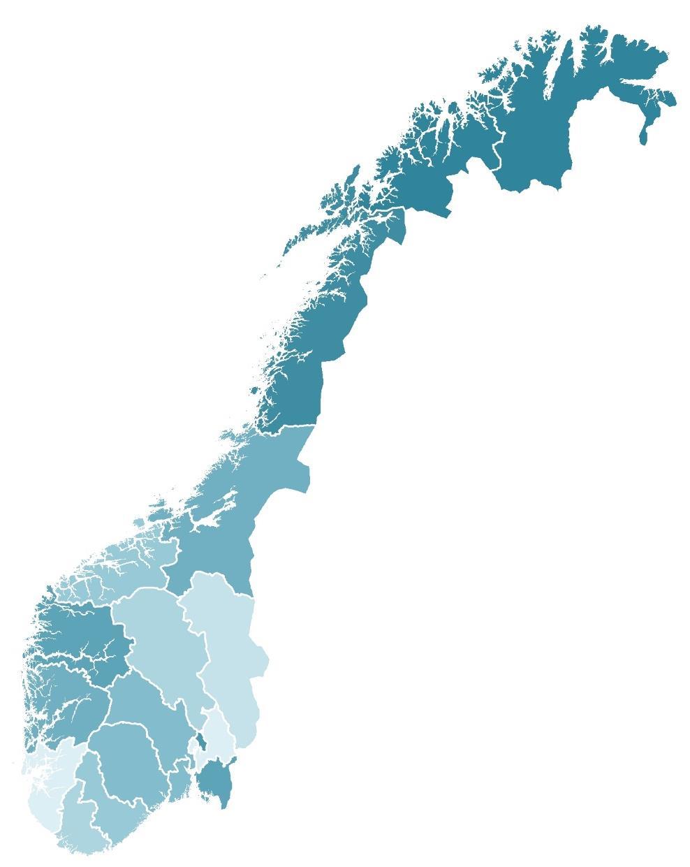 2,8 Finnmark 2,6 Troms NAVs stramhetsindikator Stramhetsindikator utrykker hvor stor andel av den ønskede sysselsettingen den estimerte mangelen utgjør.