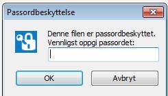 Passordbeskyttelse er imidlertid frivillig.