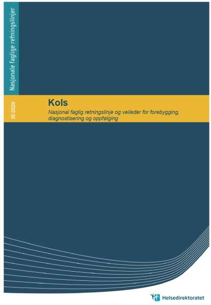 Kols: Nasjonal faglig retningslinje og veileder for forebygging, diagnostisering og oppfølging (2012): 6.5.