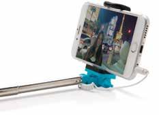 203 P301.205 Mini selfie stick Selfie stang i lommestørrelse i ABS og SS utførelse.