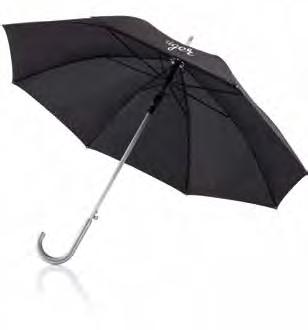 084 Deluxe 23 klassisk paraply Automatisk paraply i 210T polyester med 14mm treskaft, metallriflet ramme