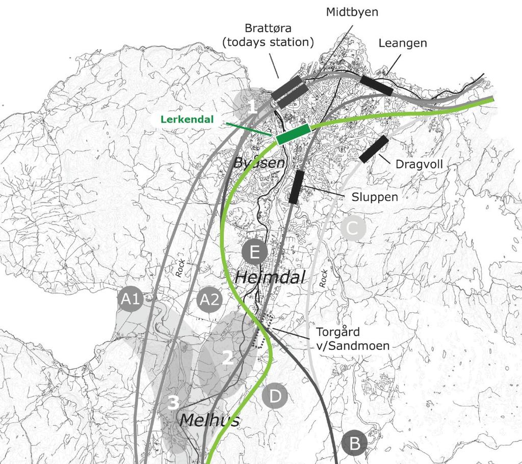 Trondheim Station possible solution
