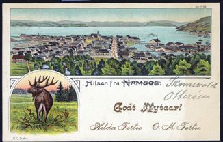 3-bilders fargekort med Vardø, Svolvær og Nordkap (John 250 Fredriksson 1514), ubr., kv. 1. F 4683 1/2 NORGE.
