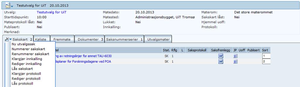 Et utforskervindu med Word vil komme opp med alle dokumentene som inngår i møteinnkallingen. OBS. Du skal kun Redigere Forside og Saksliste her! Når du er ferdig med innkallingen kan du avslutte.