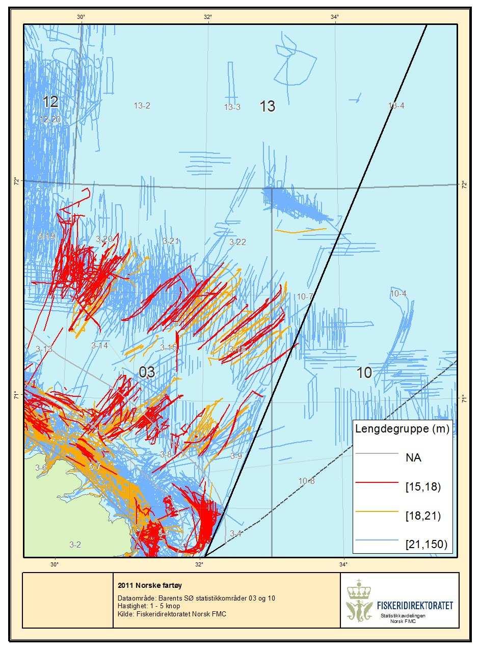Som følge av at fiskefartøy under 21 meter ikke har vært underlagt sporingsplikt tidligere så kom heller ikke deres aktivitet tilfredsstillende fram på den generelle sporingsstatistikken som vist