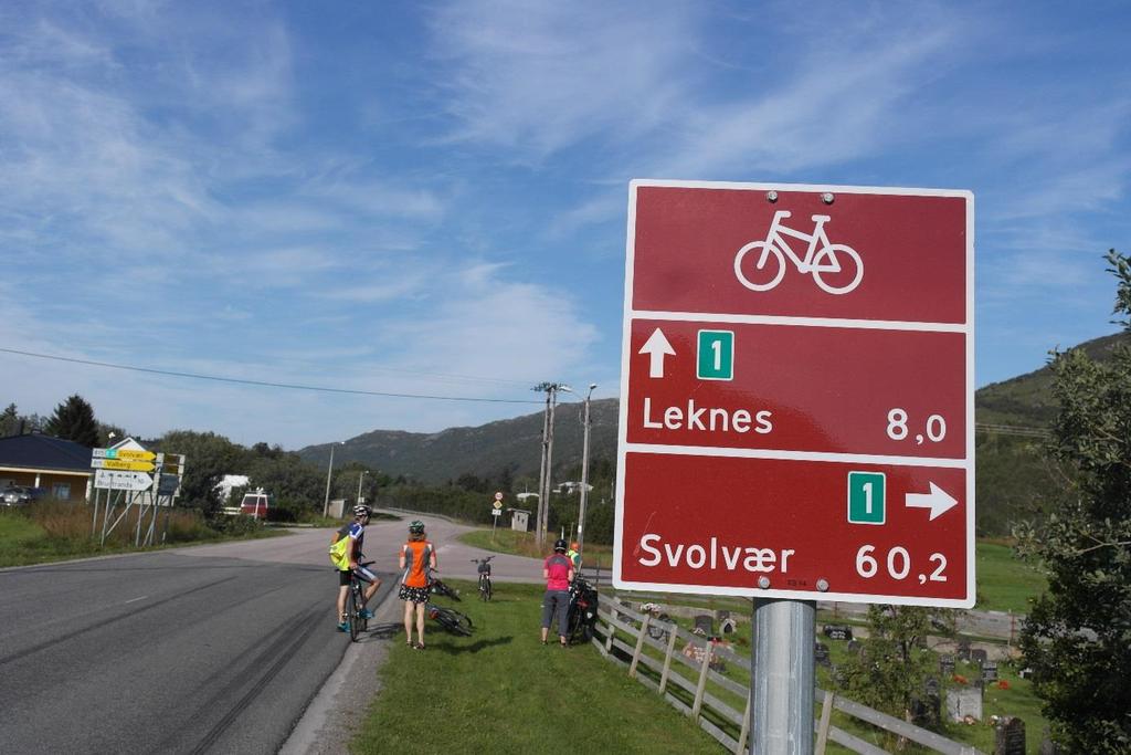 6.4 Skilting Synes du nasjonal sykkelrute er godt nok Andel totalt utlendinger norske langtursyklister skiltet?