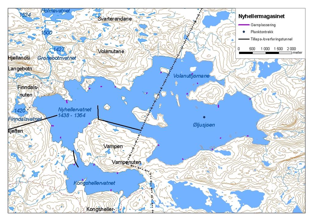 ..9 Nyhellermagasinet Nyhellermagasinet (innsjønummer 53) ligg i Aurlandsvassdraget i Aurland kommune (figur ).