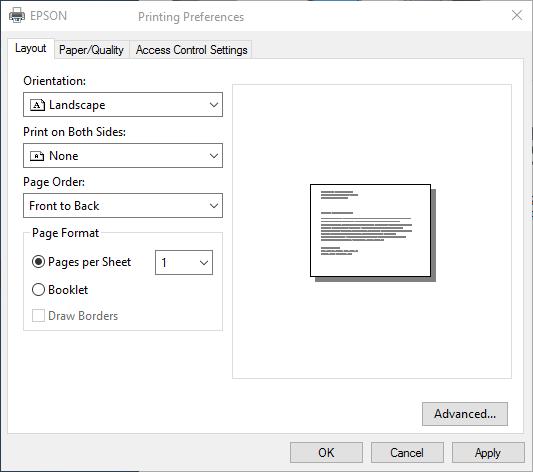 Utskrifter Innstille et passord for en utskriftsjobb (kun for Windows) Du kan innstille et passord for en utskriftsjobb for å hindre utskrift før passordet er angitt på skriverens kontrollpanel.