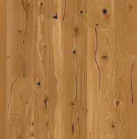 TREND GUIDE 25 EIK ESPRESSIVO PLANK: Et rustikt sortiment av plank. Sprekker og kvist fylles for hånd med sort sparkel. Overflaten er børstet.