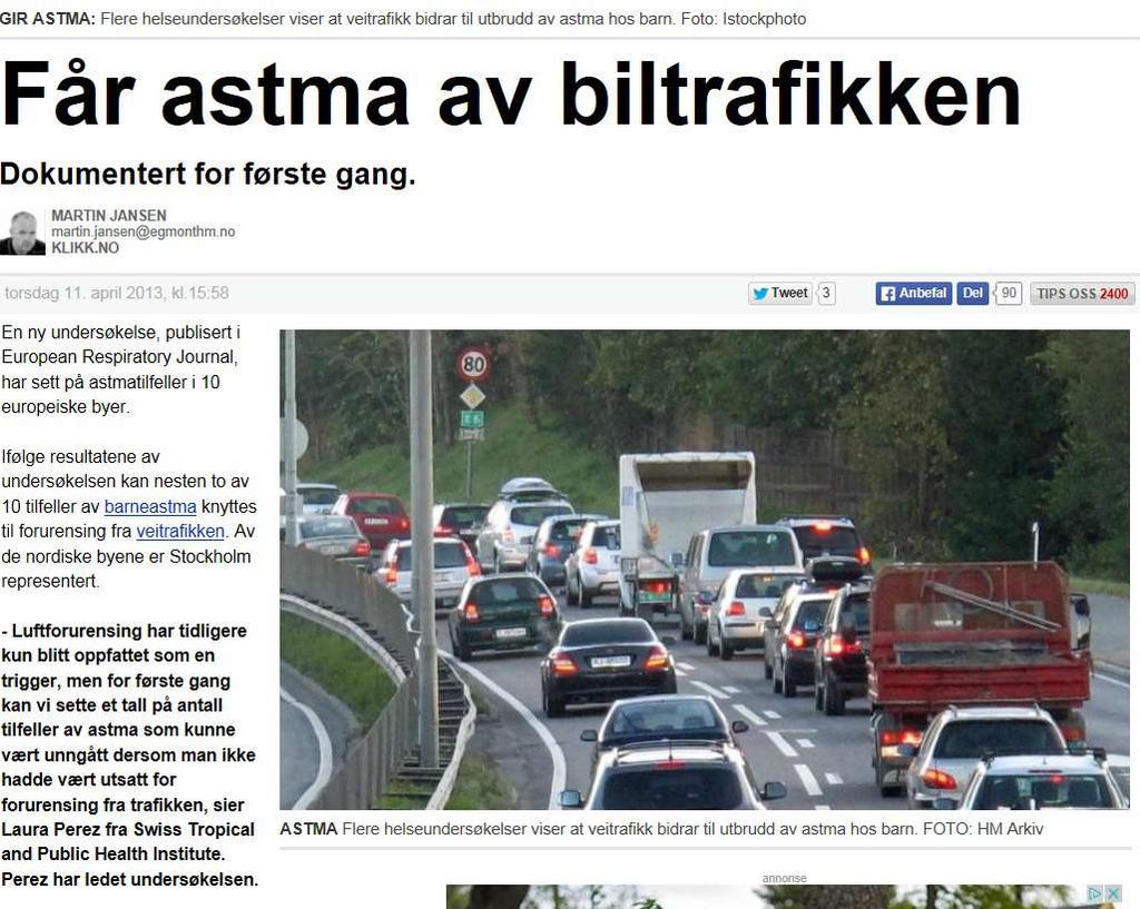 All vekst i persontransport i byområdene skal tas med