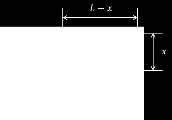 Side 4 Oppgave 6 (22 poeng) Et homogent tau med lengde L og masse m henger over kanten til et bord som vist i figuren. Massen til tauet er jevnt fordelt over lengden.
