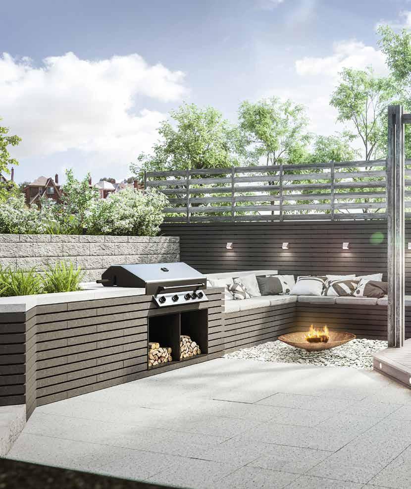 HAGE+TERRASSE > Rekkehus FØR: Rekkehushager er ofte rektangulere og har innsyn fra naboer men arealet kan gjøres lunt, skjermet og funksjonelt. Levegg skjermer - og gjør det lunt!